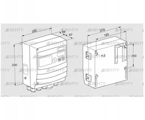 BCU460W2P2C0D1000K1E1-/LM400WF1O0E1- (88680335) Блок управления горением Kromschroder