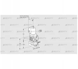 VAG2-/40R/NQGLAE (88013092) Газовый клапан с регулятором соотношения Kromschroder