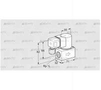 VG 15/10R01T6LG (85234511) Запорный газовый клапан Kromschroder