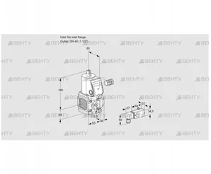 VAS3-/40R/NK (88032153) Газовый клапан Kromschroder