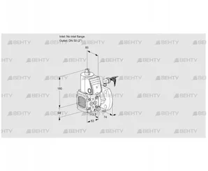 VAS3-/50F/NW (88033023) Газовый клапан Kromschroder