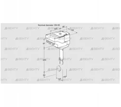 IBH65Z01A/20-07W2T (88301413) Дроссельная заслонка Kromschroder