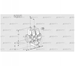 VCH1E20R/25R05NHEVWR/PPPP/PPPP (88105649) Клапан с регулятором расхода Kromschroder