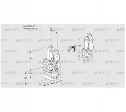 VAG3E50R/50R05GEWR/PP/ZS (88102856) Газовый клапан с регулятором соотношения Kromschroder