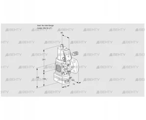 VAV3-/50F/NWSRAK (88027777) Газовый клапан с регулятором соотношения Kromschroder