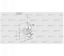 VAH350R/NQAE (88020788) Клапан с регулятором расхода Kromschroder