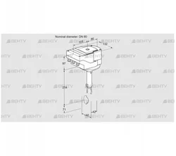 IBH80W01A/40A2A (88301593) Дроссельная заслонка Kromschroder