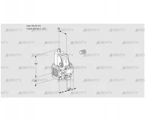 VAS3E50R/40R05FNVWR/PP/PP (88106062) Газовый клапан Kromschroder