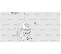 VAD2E40F/50R05D-100VWR/PP/PP (88102134) Газовый клапан с регулятором давления Kromschroder