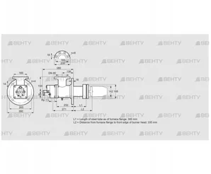 BIC 140RB-300/335-(47)E (84035067) Газовая горелка Kromschroder