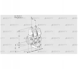 VCD1T25N/25N05ND-100QSR/PPPP/PPPP (88106318) Регулятор давления Kromschroder