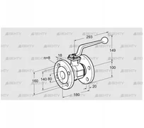 AKT 80F160G (03152349) Запорный кран Kromschroder