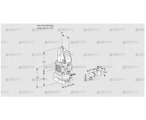 VAG1-/15R/NQBE (88008120) Газовый клапан с регулятором соотношения Kromschroder