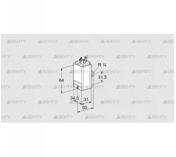 DG 35C8D-5S (84448351) Датчик-реле давления газа Kromschroder