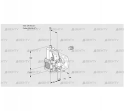 VAS3E50R/50F05FNVWR/PP/PP (88106187) Газовый клапан Kromschroder