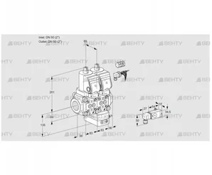 VCG3E50R/50R05NGEWGR8/-3PP/-4PP (88103907) Клапан с регулятором соотношения Kromschroder