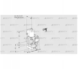 VAD1E20R/20R05D-100VWL/PP/MM (88101143) Газовый клапан с регулятором давления Kromschroder