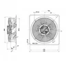 Осевой вентилятор ebmpapst W3G630GU2301