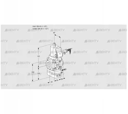 VAG240R/NWSRAE (88008277) Газовый клапан с регулятором соотношения Kromschroder