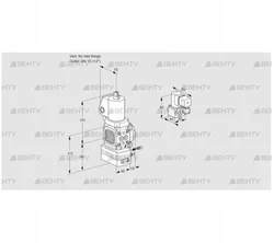 VAG1-/15R/NQGLBE (88034564) Газовый клапан с регулятором соотношения Kromschroder