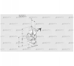 VAD125R/NW-100A (88003306) Газовый клапан с регулятором давления Kromschroder