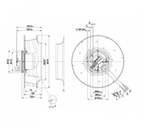 Центробежный вентилятор ebmpapst R3G310AO5201