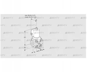 VAS3T65N/NKSL (88013045) Газовый клапан Kromschroder