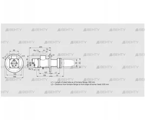 BIC 65HB-600/635-(34)E (84031073) Газовая горелка Kromschroder