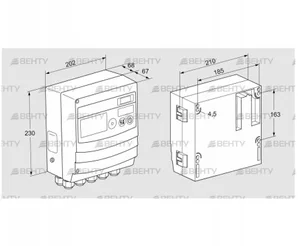 BCU460W0P1C0D0000K1E0-/LM400WF0O0E1- (88680085) Блок управления горением Kromschroder