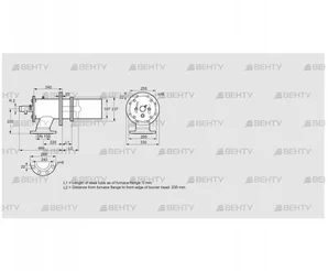 ZIC 200RB-0/235-(20)D (84277510) Газовая горелка Kromschroder