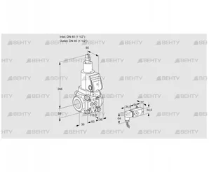 VAS3T40N/LQGR (88015911) Газовый клапан Kromschroder