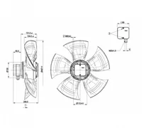 Осевой вентилятор ebmpapst A4D500AM0302