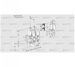 VCH1E20R/15R05NHEWR6/PPPP/PPBS (88106426) Клапан с регулятором расхода Kromschroder