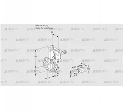 VAS350/-R/NW (88004669) Газовый клапан Kromschroder