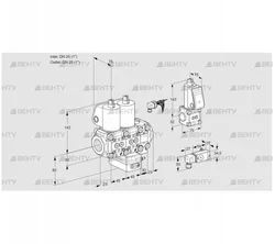 VCH1E25R/25R05NHEVWL/PPZS/3--2 (88105848) Клапан с регулятором расхода Kromschroder