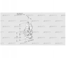 VAG2T50/40N/NQGRAA (88010588) Газовый клапан с регулятором соотношения Kromschroder