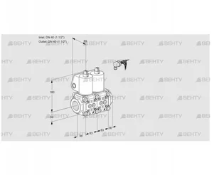 VCS3E40R/40R05NNWL/PPPP/PPPP (88105821) Сдвоенный газовый клапан Kromschroder