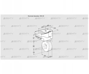 IBG40Z05/20-30W3E (88302311) Дроссельная заслонка Kromschroder