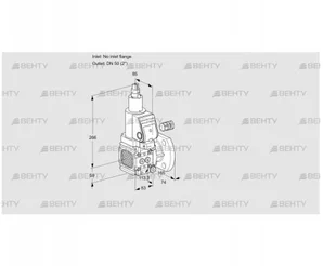 VAS3-/50F/LKGR (88024298) Газовый клапан Kromschroder