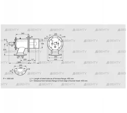 ZIO 200RD-450/435-(40)D (84277150) Газовая горелка Kromschroder