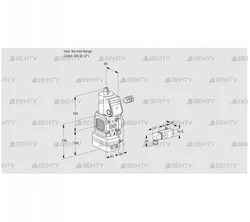 VAV3-/50R/NWAK (88012500) Газовый клапан с регулятором соотношения Kromschroder