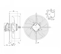 Осевой вентилятор ebmpapst S2E300BP0236