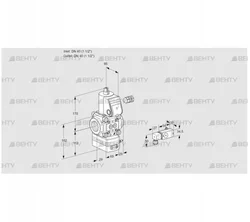 VAD240R/NW-25A (88025174) Газовый клапан с регулятором давления Kromschroder