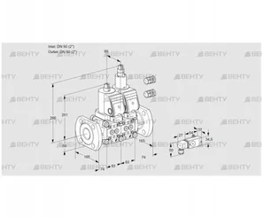 VCS3E50F/50F05NLWGR3/PP2-/PPPP (88106529) Сдвоенный газовый клапан Kromschroder