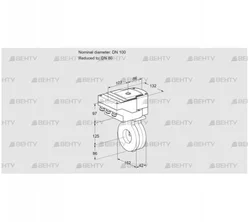 IBG100/80Z05/20-30W3E (88301828) Дроссельная заслонка Kromschroder