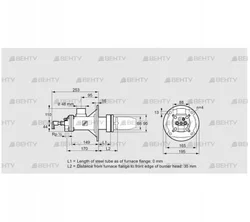 BICA 65HM-0/35-(72)D (84022016) Газовая горелка Kromschroder