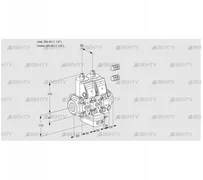 VCH2E40R/40R05NHEVWR3/PPPP/PPPP (88100993) Клапан с регулятором расхода Kromschroder