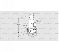 VR 40R01RT33D (85247100) Воздушный электромагнитный клапан Kromschroder