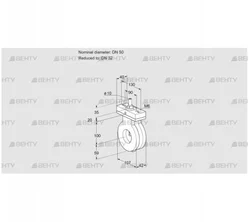 BVA50/32Z05F (88300513) Дроссельная заслонка Kromschroder