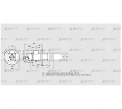 BIC 80HLR-400/435-(56)D (84199254) Газовая горелка Kromschroder